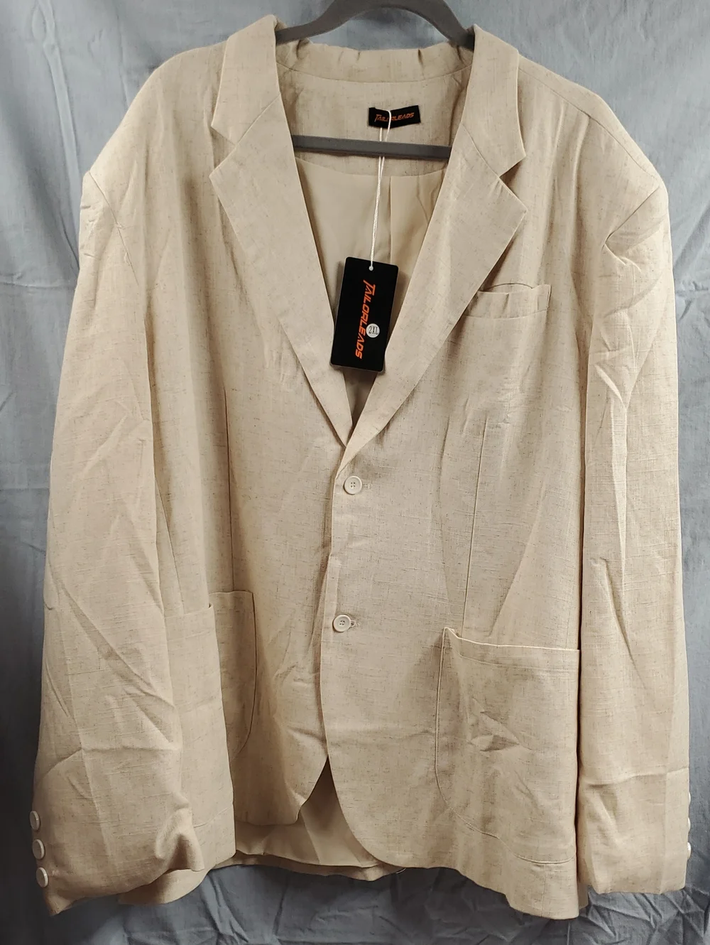 Beige Linen Blazer - Men's Sport Coat